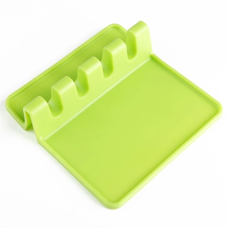 Kitchen Silicone Utensil Rest With Drip Pad